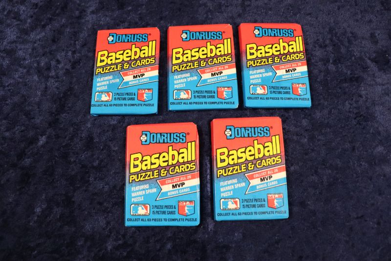 Photo 1 of 1989 Donruss Baseball packs x5 (sealed)