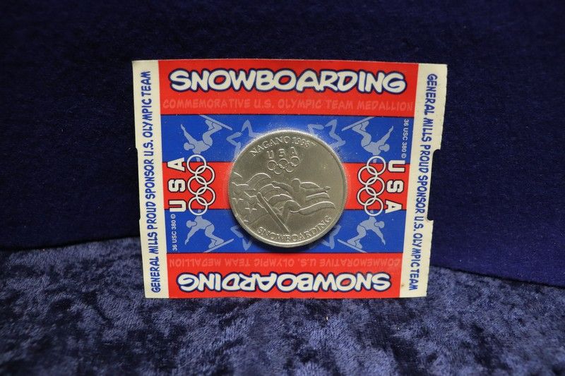 Photo 1 of 1998 Olympic Snowboarding token