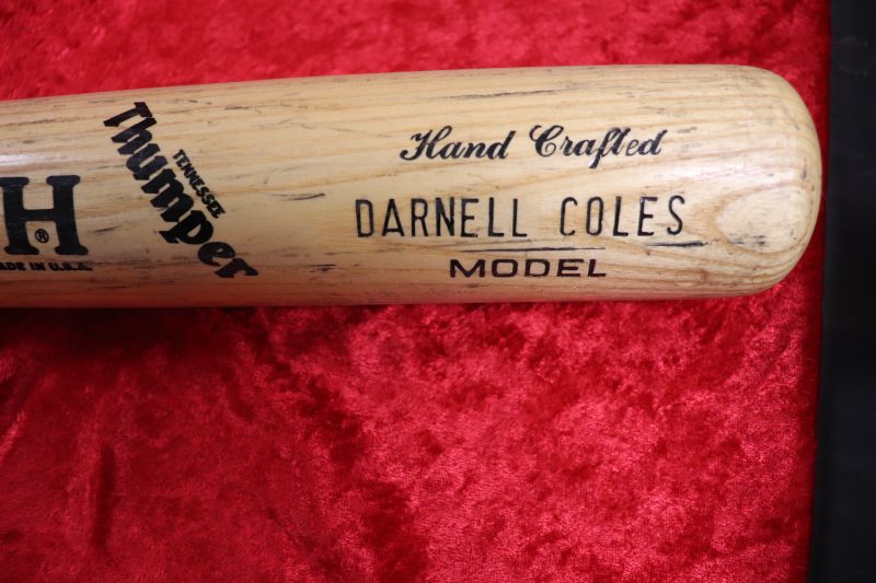 Photo 1 of Darnell Coles GAME USED cracked bat