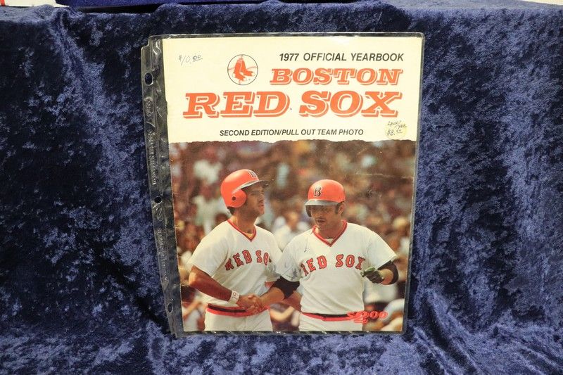 Photo 1 of 1977 Red Sox Yearbook (Yaz, Lynn cover)