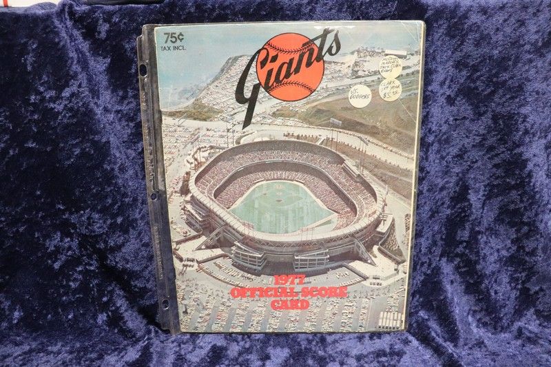 Photo 1 of 1977 SF Giants program vs Dodgers