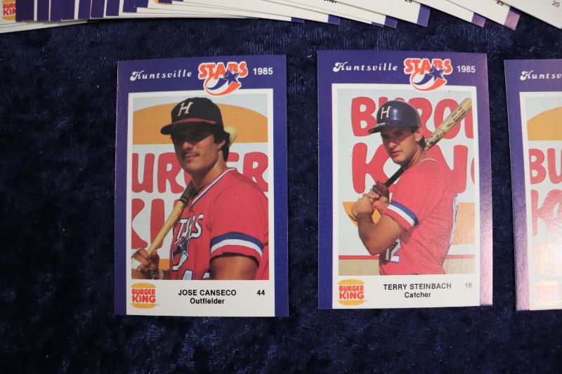 Photo 2 of 1985 Huntsville Stars minor league set (Canseco, Steinbach)