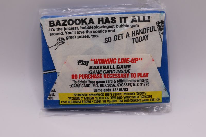Photo 2 of 1983 Topps Baseball wax pack (sealed) 