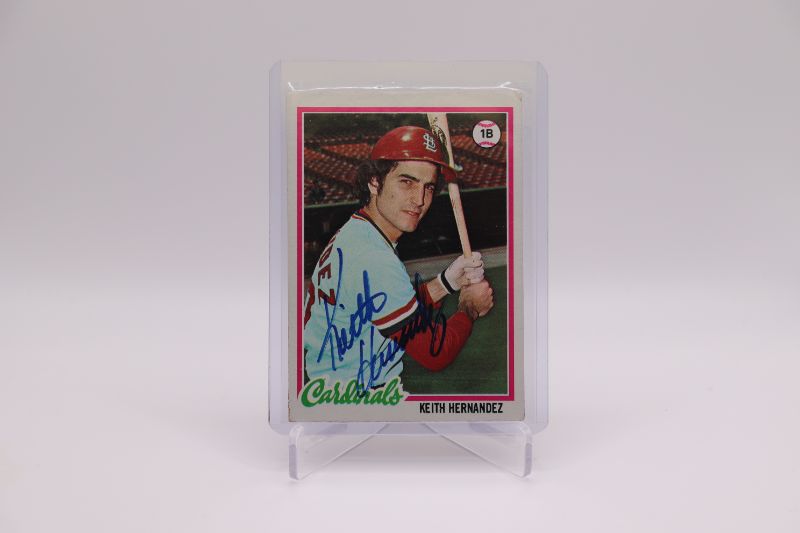 Photo 1 of Keith Hernandez 1978 Topps AUTOGRAPHED (EX)