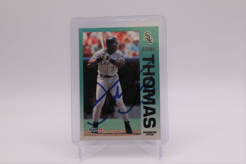 Photo 1 of Frank Thomas 1992 Fleer AUTOGRAPHED (Mint)