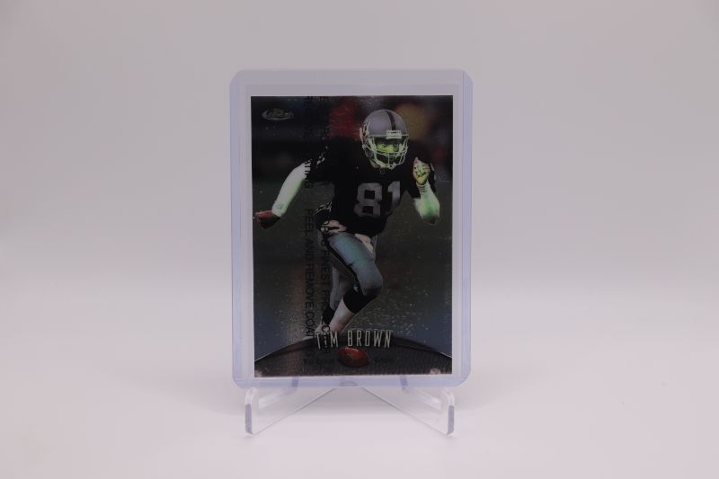 Photo 1 of Tim Brown 1998 Topps Finest w/coating (Mint)