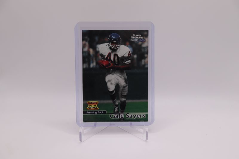 Photo 1 of Gale Sayers 1999 Fleer promo sample (Mint)