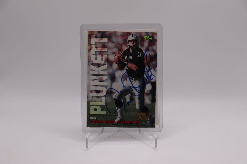 Photo 1 of Jim Plunkett 1995 Classic AUTOGRAPHED (Mint) Raiders