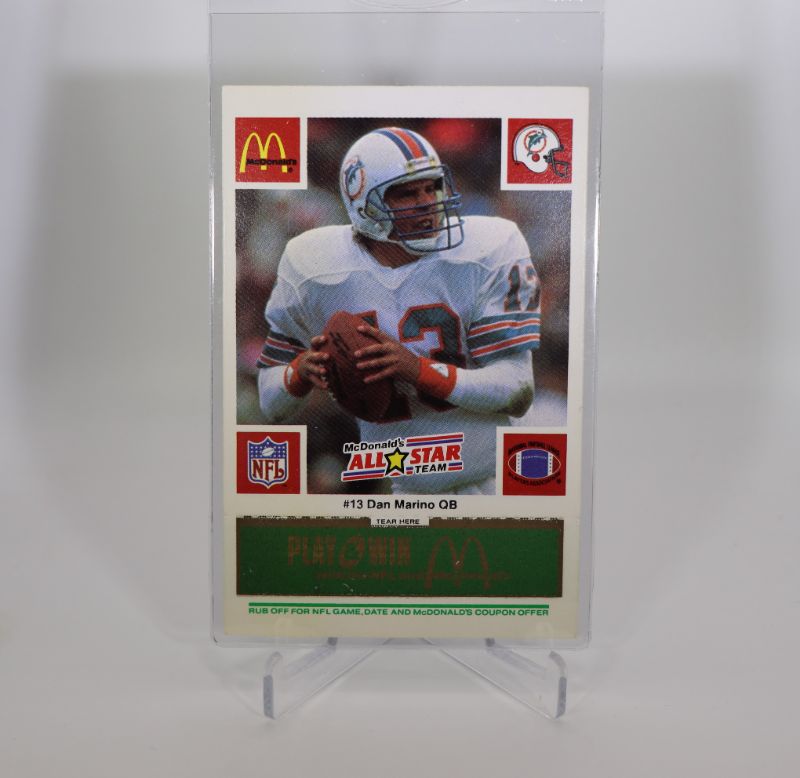 Photo 1 of Dan Marino 1986 McDonald’s UNSCRATCHED (NrMt)