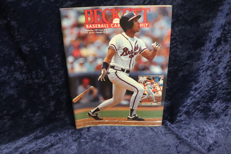 Photo 1 of David Justice cover of 1991 Beckett