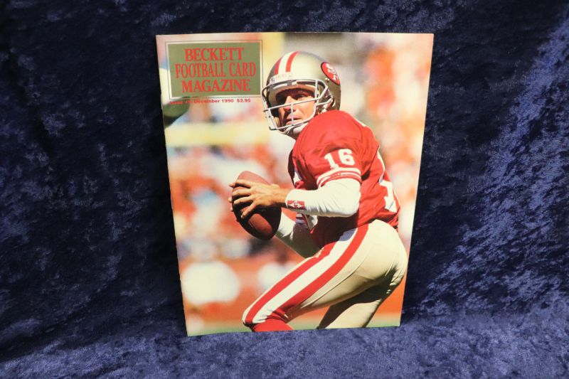 Photo 1 of Joe Montana cover of 1990 Beckett