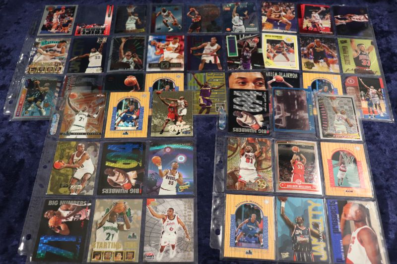 Photo 1 of 45 Basketball cards in pages a