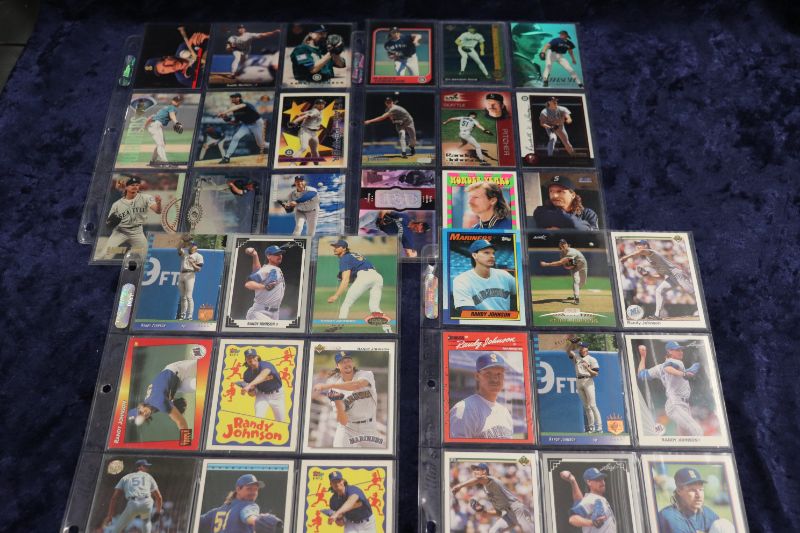 Photo 1 of 36 Randy Johnson cards in pages