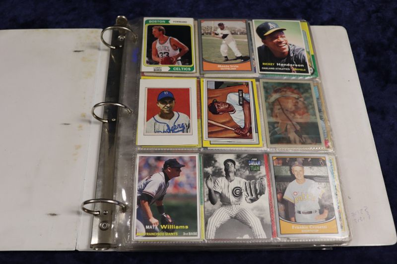 Photo 1 of Over 130 Baseball cards in white binder