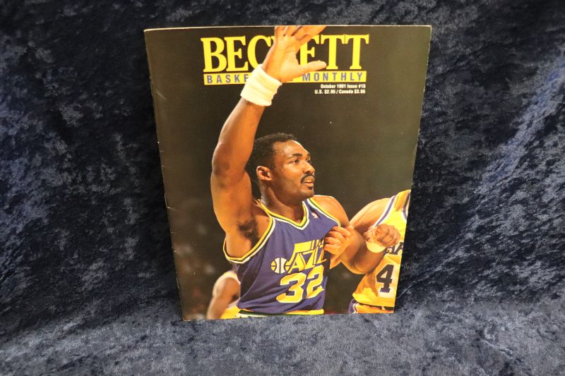 Photo 1 of Karl Malone cover of 1991 Beckett