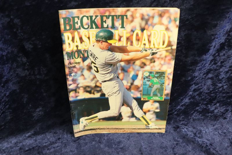 Photo 1 of Mark McGwire cover of 1987 Beckett