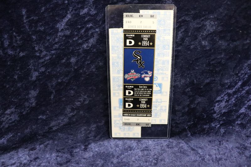 Photo 2 of 3 Tickets for 1994 White Sox Playoffs (Full Tickets)