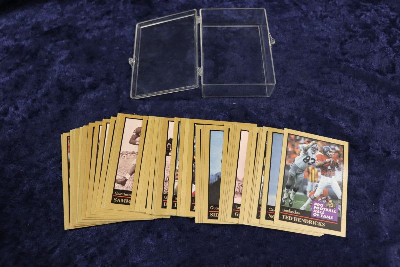 Photo 1 of Lot of 50 NFL Hall of Fame cards 1991