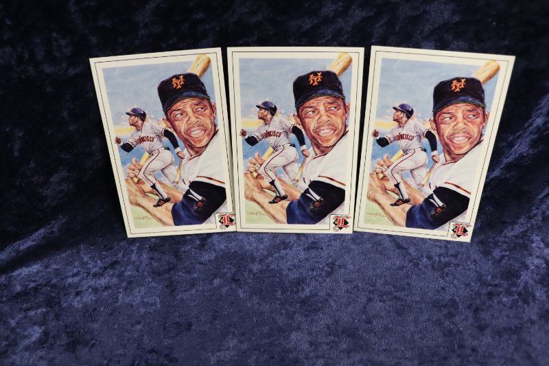 Photo 1 of Willie Mays 1992 postcards x3