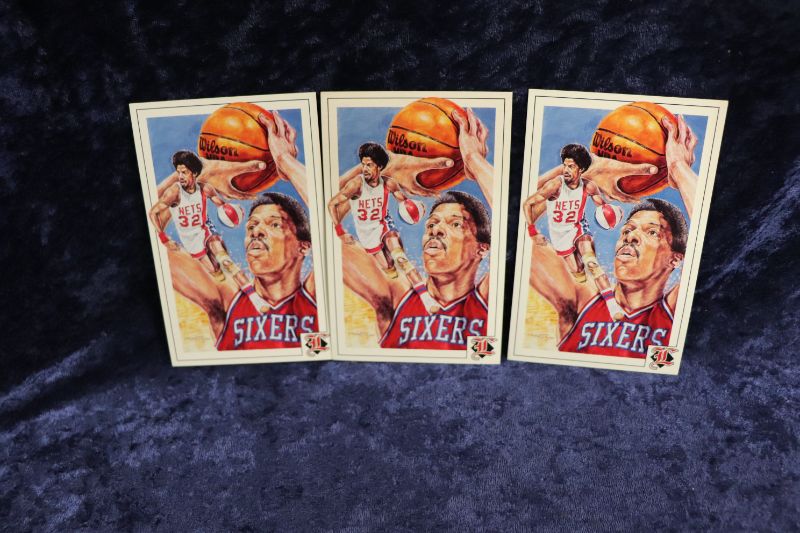 Photo 1 of Julius Erving “Dr J” 1992 postcards x3