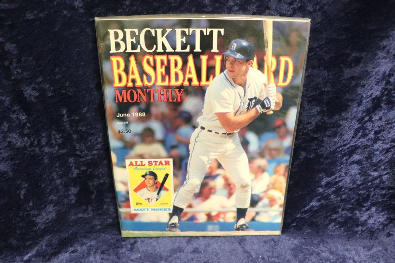 Photo 1 of Matt Nokes on cover of 1988 Beckett