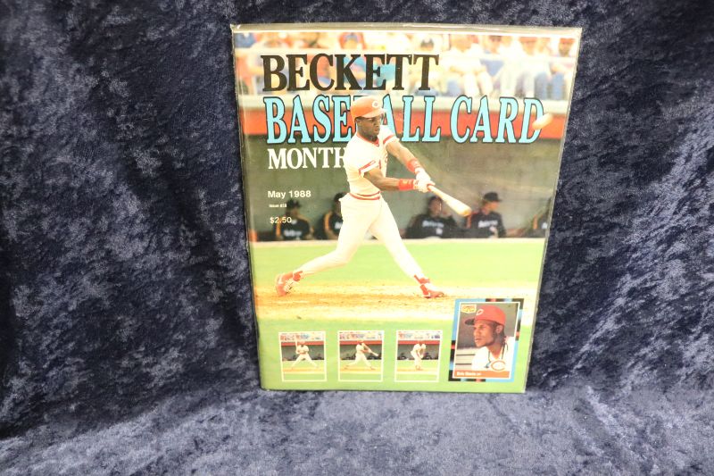 Photo 1 of Eric Davis on cover of 1988 Beckett