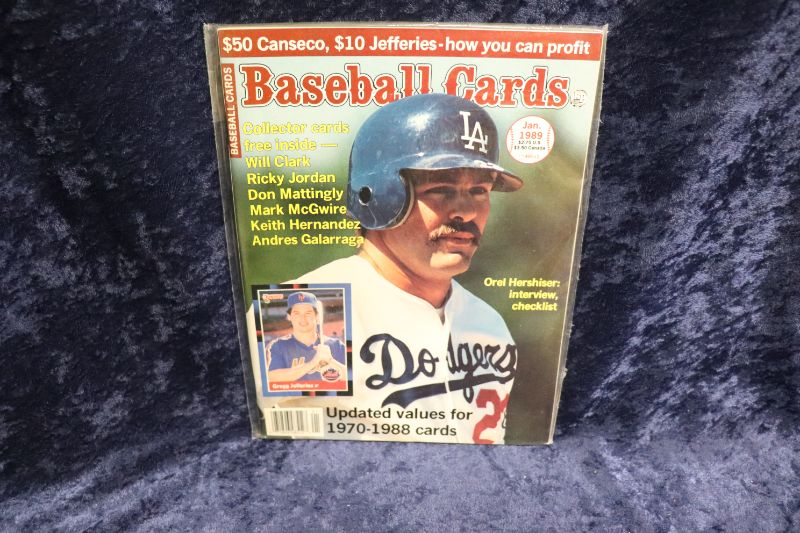 Photo 1 of Kirk Gibson on cover of 1989 Baseball Cards w/insert cards