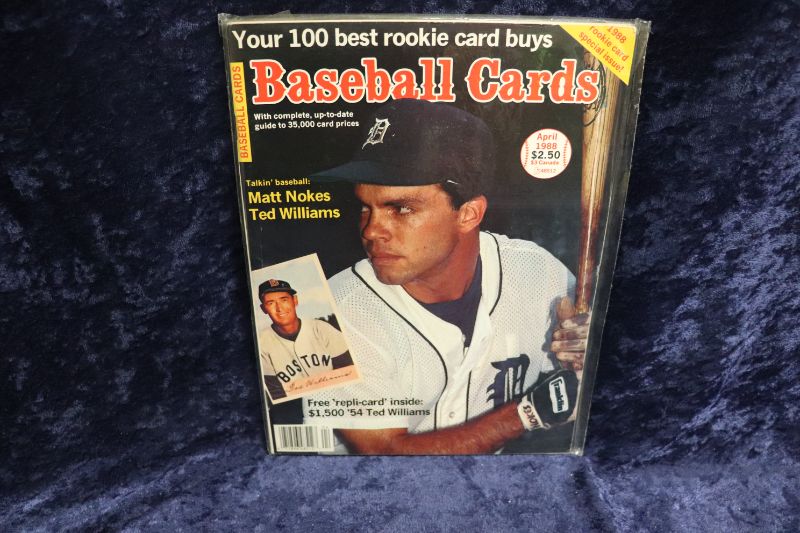 Photo 1 of Ted Williams/Matt Nokes on cover of 1988 Baseball Cards w/insert cards