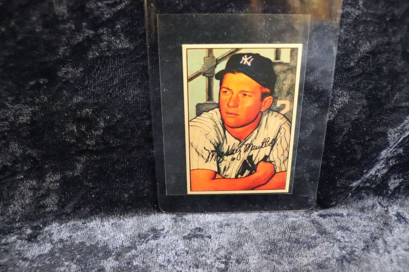 Photo 1 of Mickey Mantle 1952 Bowman ROOKIE reprint (Mint)