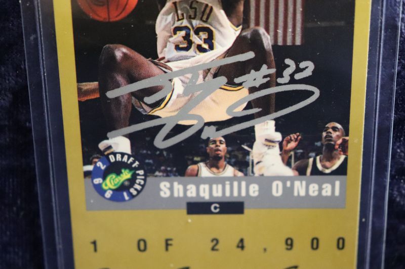 Photo 2 of Shaquille O’neal 1992 Classic AUTOGRAPHED ROOKIE (Mint) 2.5x4.75”