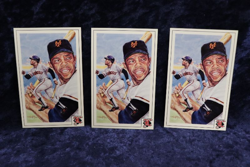 Photo 1 of Willie Mays 1992 postcards x3