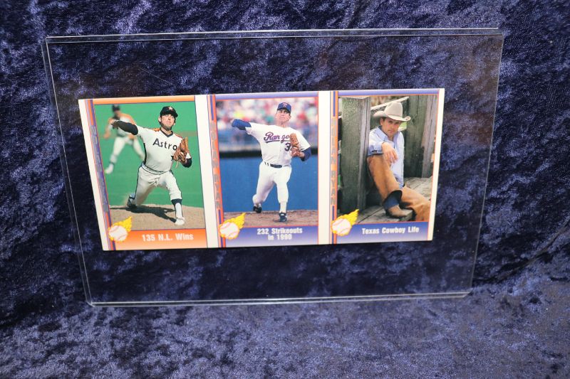 Photo 1 of Nolan Ryan 1991 Pacific 3 card uncut sheet (Mint)