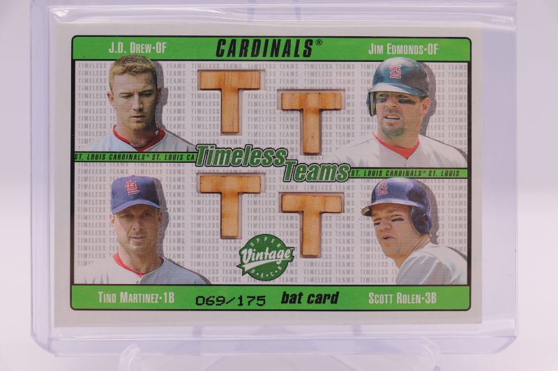 Photo 1 of Edmonds/Drew/Martinez/Rolen 2003 UD Game bat (Mint) #’d/175