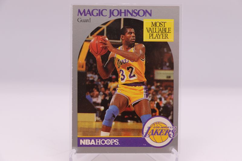 Photo 1 of Magic Johnson 1990 Hoops MVP (Mint) 
