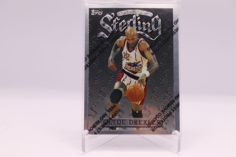 Photo 1 of Clyde Drexler 1996 Topps Sterling w/coating (Mint)