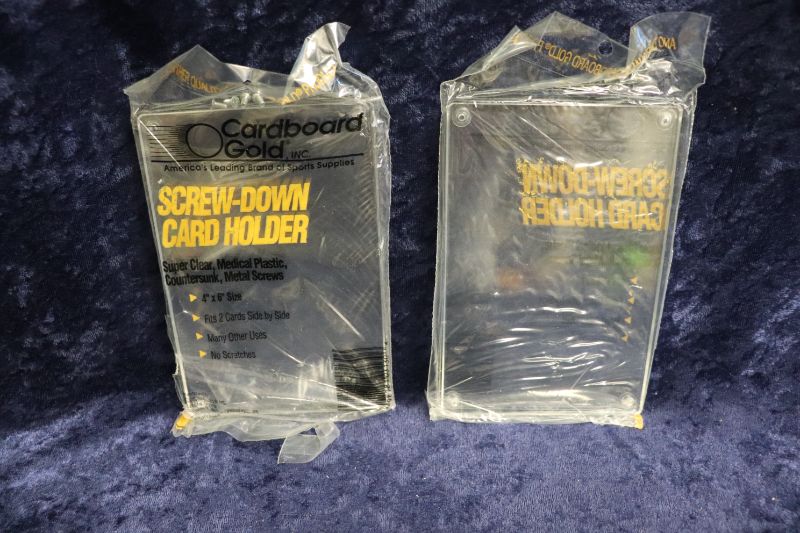 Photo 1 of Lot of 2 Premium screwdown card holders (New)