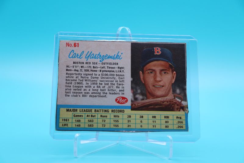 Photo 1 of Carl Yastrzemski 1962 Post (EX)