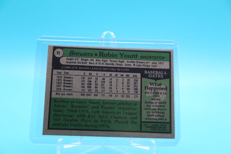 Photo 2 of Robin Yount 1979 Topps (Mint)