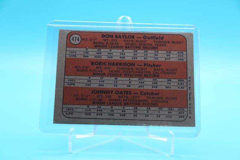 Photo 2 of Don Baylor 1972 Topps ROOKIE (EX)
