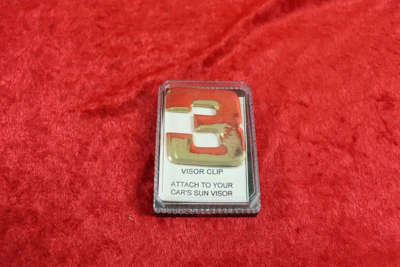 Photo 1 of Gold color “3” visor clip 2.5” (new)