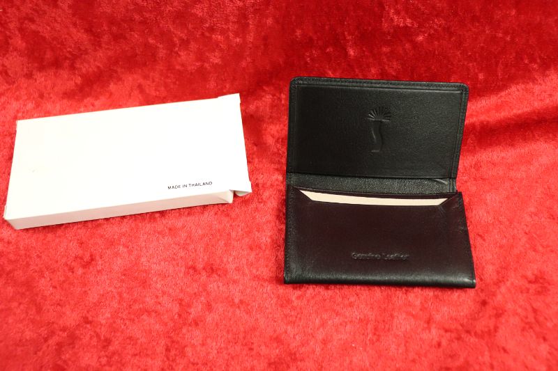 Photo 1 of Leather business card holder Black (new)