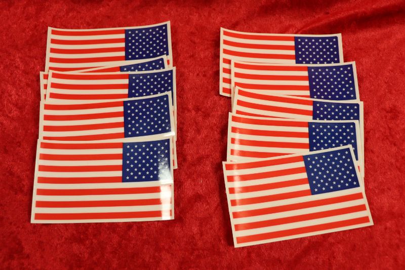 Photo 1 of 10 USA Flag window decals (new)