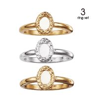 Photo 1 of Hammered Stackable Ring set size 10 (new)
