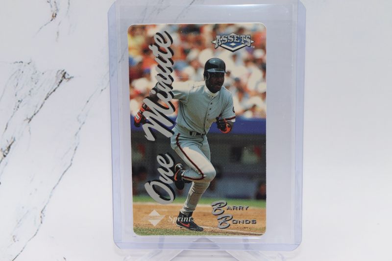 Photo 1 of Barry Bonds 1995 phone card (Mint)