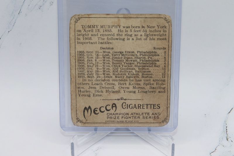 Photo 2 of Tommy Murphy 1910 Mecca (G-VG) Boxing