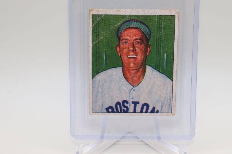 Photo 1 of 1950 Bowman Warren Rosar (G-VG crease) Red Sox