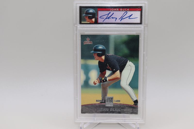 Photo 1 of John Buck 2001 Topps Reserve SIGNED ROOKIE (Slabbed) w/cert