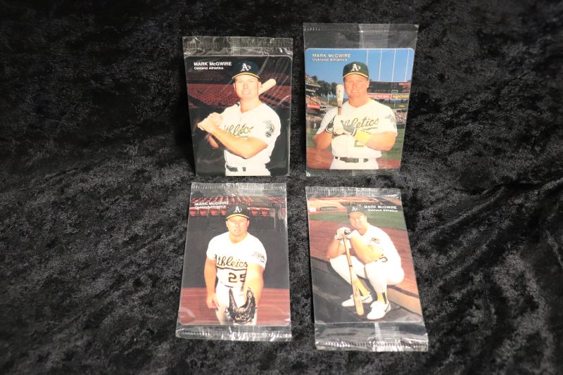 Photo 1 of Mark McGwire 4 card lot 1989-90 Mother’s Cookies (Sealed)