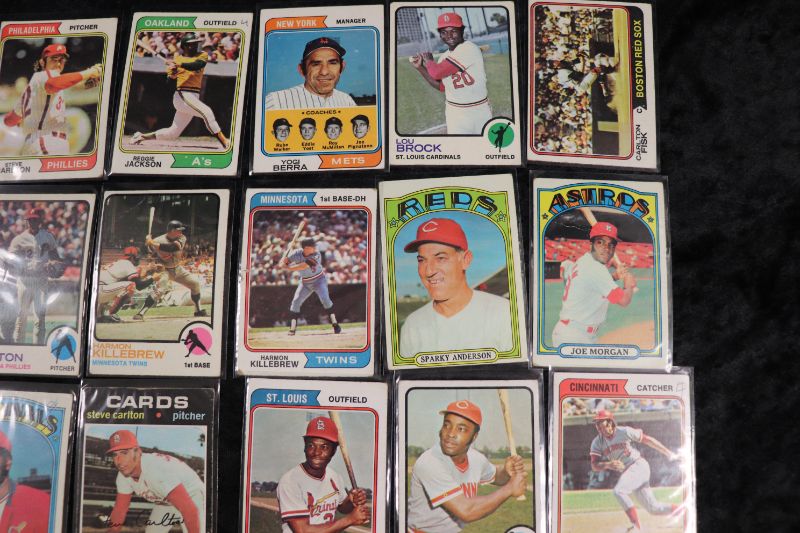 Photo 4 of 24 card lot early 1970’s Topps Baseball stars (G-EX)