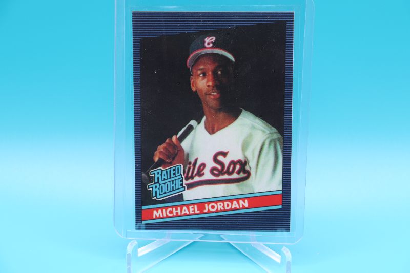 Photo 1 of Michael Jordan 1986 Donruss Baseball reprint (Mint)
